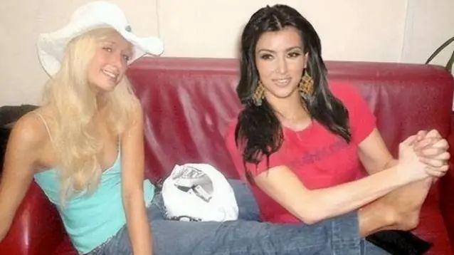 金·卡戴珊|希尔顿与金·卡戴珊合影，41岁韵味十足，曾2次与C罗酒店过夜