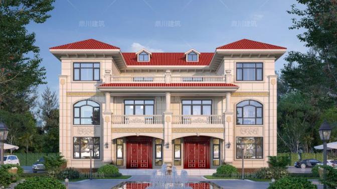 别墅|兄弟回村建双拼别墅，这3套别墅图纸，建出来美观大气，经济实用