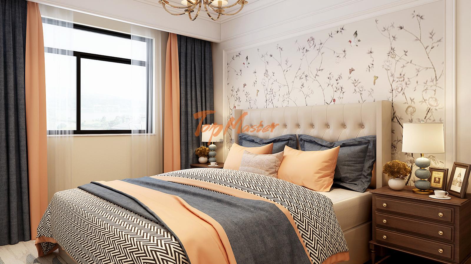 【鲁班装饰】恒大城89m2欧式风格 典雅自然