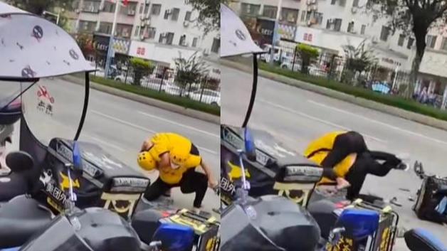 芒格|女子点外卖迟迟不到，下楼发现两美团骑手在打架