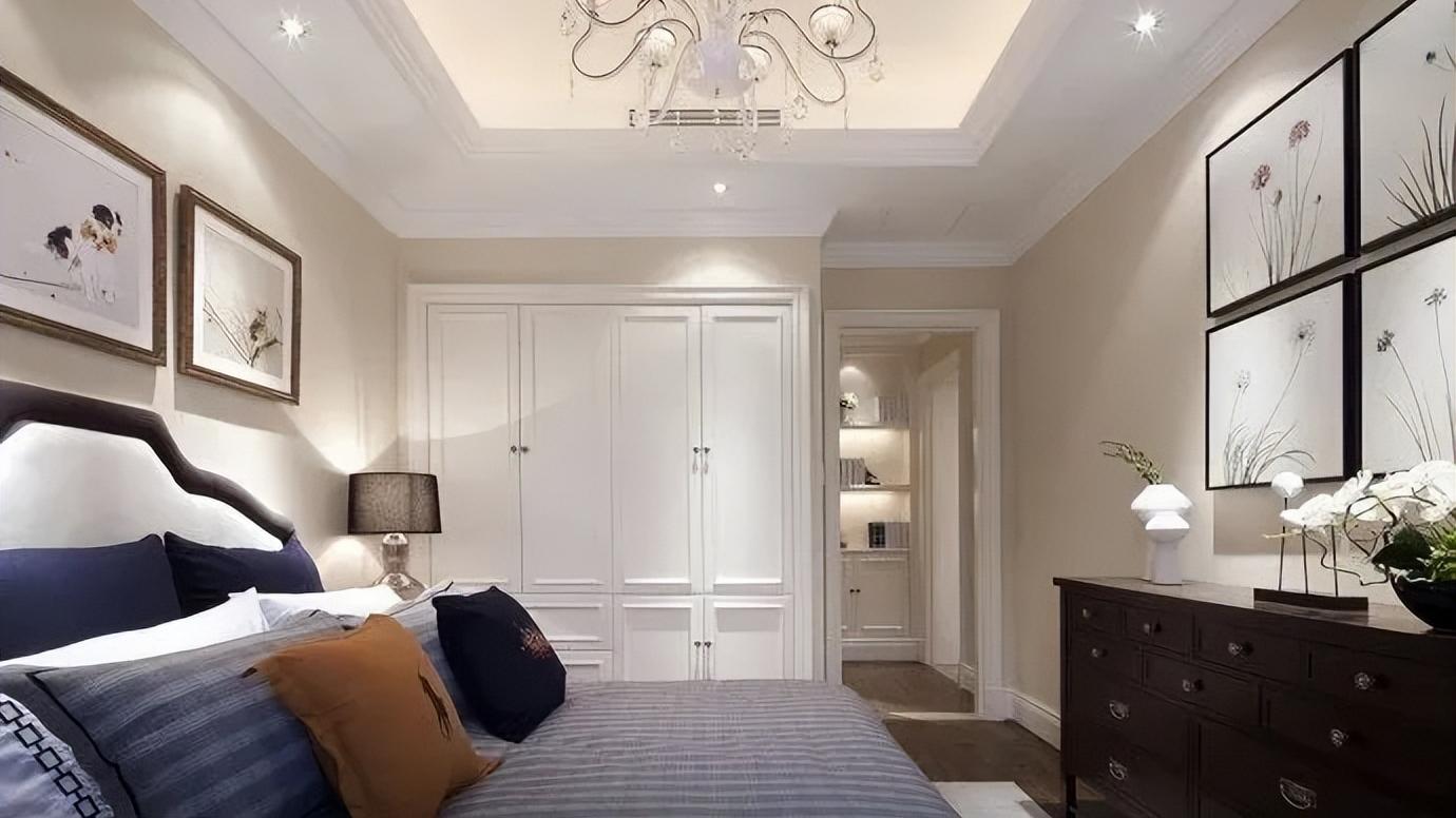 117平新中式三居室，一抹蓝色混入其中增加了时尚感