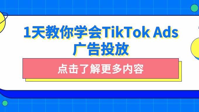 tiktok|1天教你学会TikTok Ads广告投放