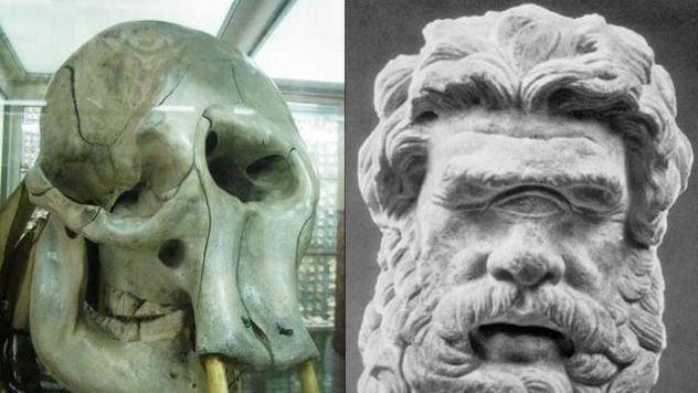 独眼巨人的传说是真的？西西里岛发现原型头骨，额头上还有伤口！