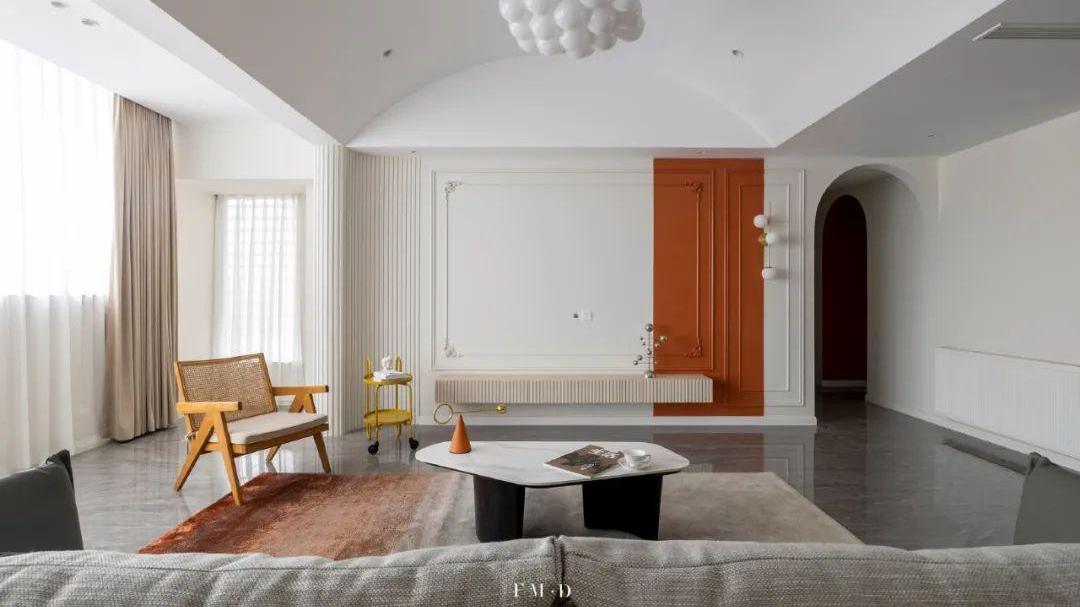 单调单调太单调，别再跟我提大白顶了，还是换了弧形吊顶，绝美