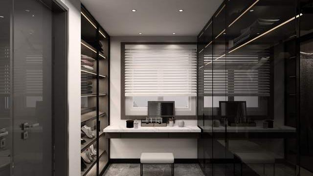 137平高端黑白灰现代风三居室，给人以冲击的感觉