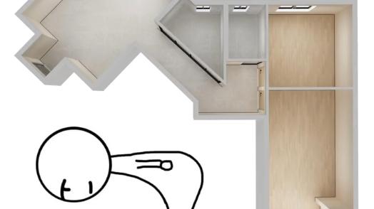 奇葩“鞠躬”户型大改造。你见过这样的户型吗？