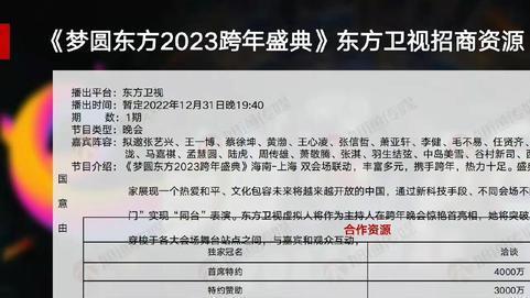 王一博|两大卫视发布跨年招商阵容，东方台有龚俊王一博，浙江台有周深