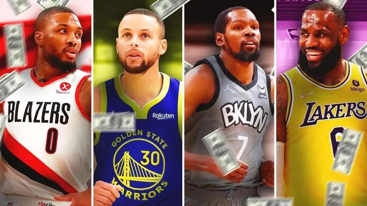 勒布朗·詹姆斯|美媒列出了职业生涯总薪水最高的36名球员，詹姆斯力压库里阿杜