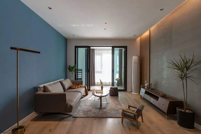 104平混搭风本来以为这个配色丑爆了，但是装修完却出人意料