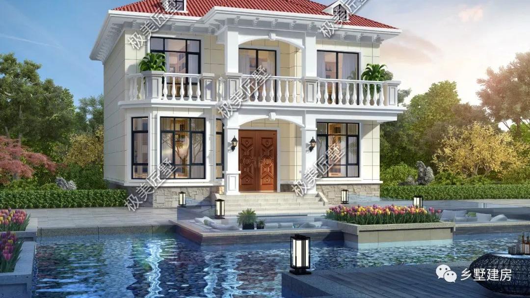 老家有地不浪费，建栋合适的二层简欧，修养身心尽享生活