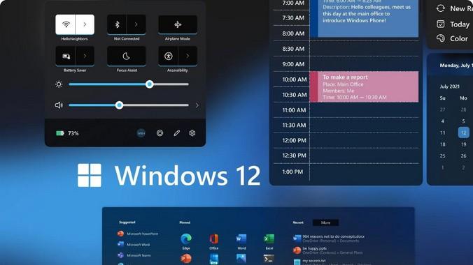 Win11或成踏脚石？微软Windows 12正在计划中，概念版效果惊艳