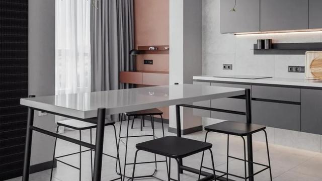 她用「赤橘色+玻璃隔断」，让这个63㎡的小户型，充满了豪宅感！