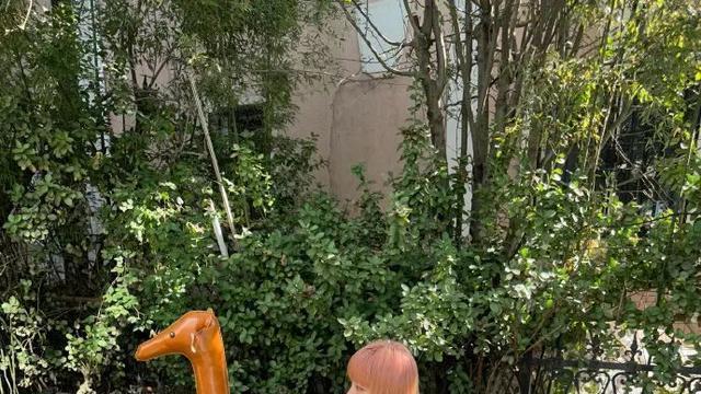 张嘉倪|张嘉倪晒户外美照橘色长发抢镜！俏脸明艳美得不可方物