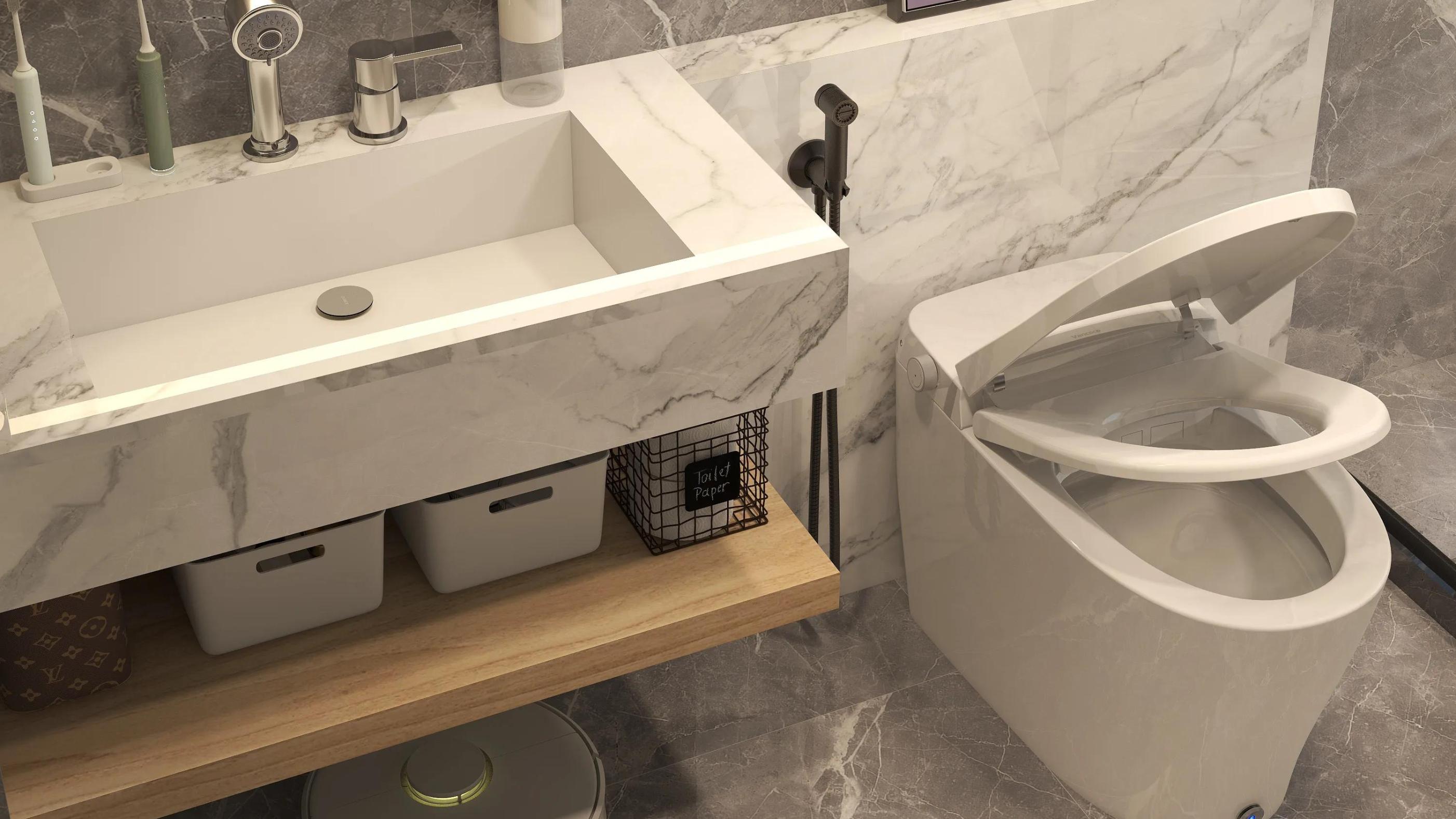 发现浙江一户人家卫生间，那叫一个干净！拍照给大家看看，真先进