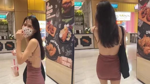 新加坡女子穿着清凉逛商场，路人大妈飙骂：给我把衣服穿好