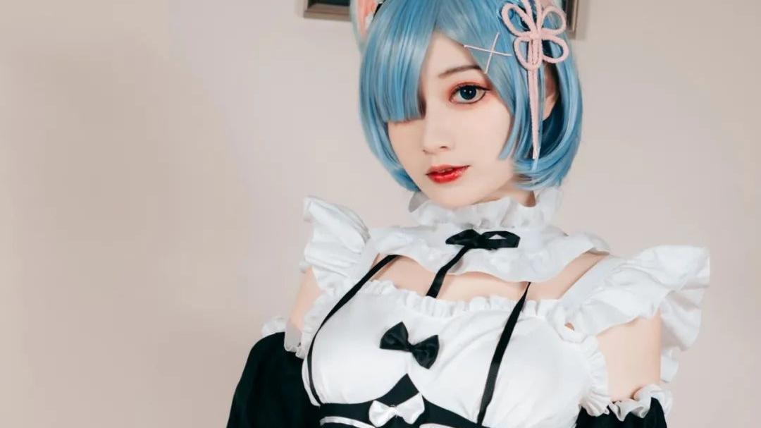 |cos：女仆私房蕾姆cos正片@桃墨