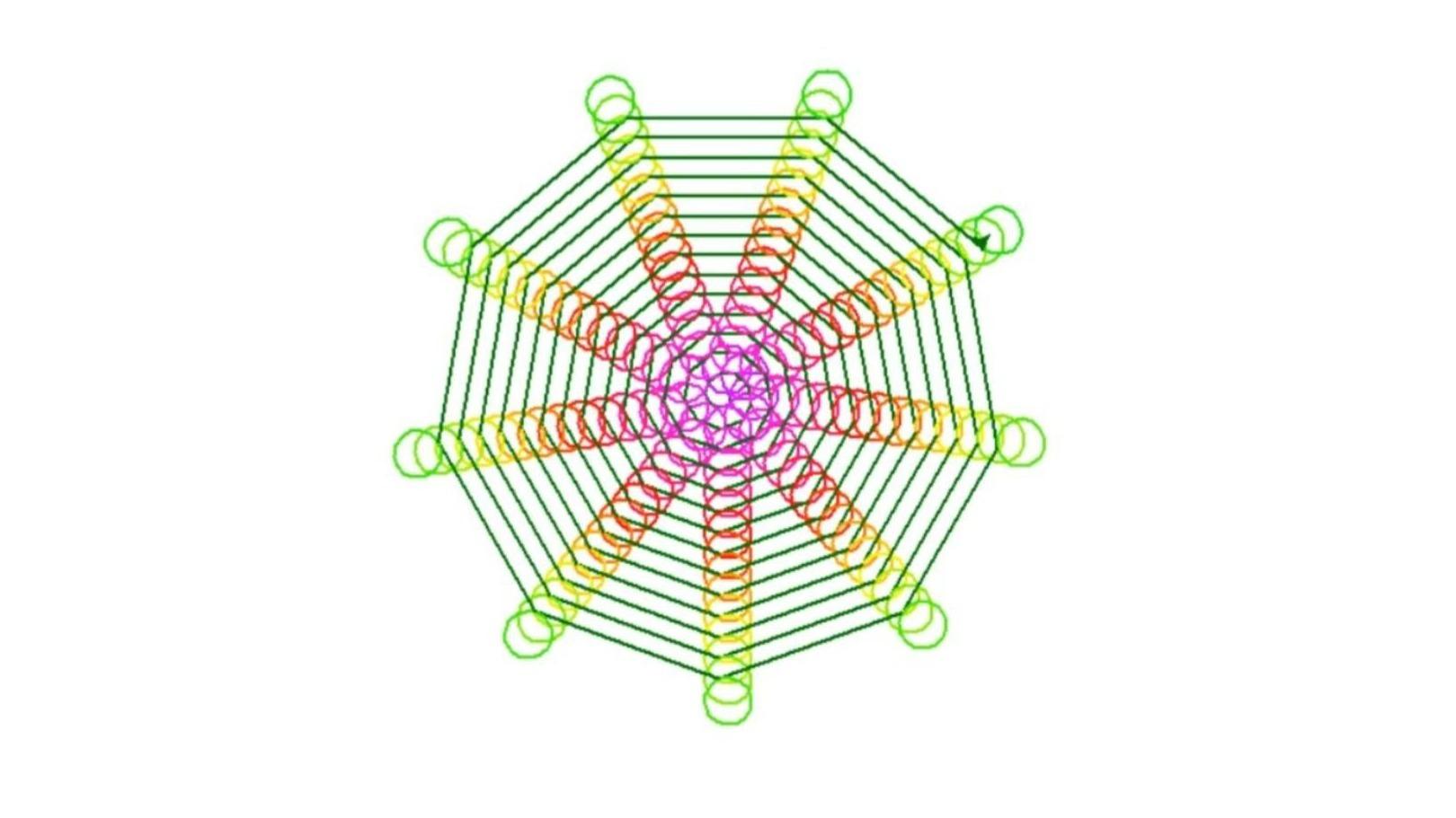 用python画漂亮的网状几何图形