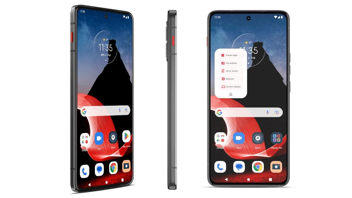 摩托罗拉|摩托罗拉 ThinkPhone 渲染图再曝光：碳纤维后盖+小红帽设计