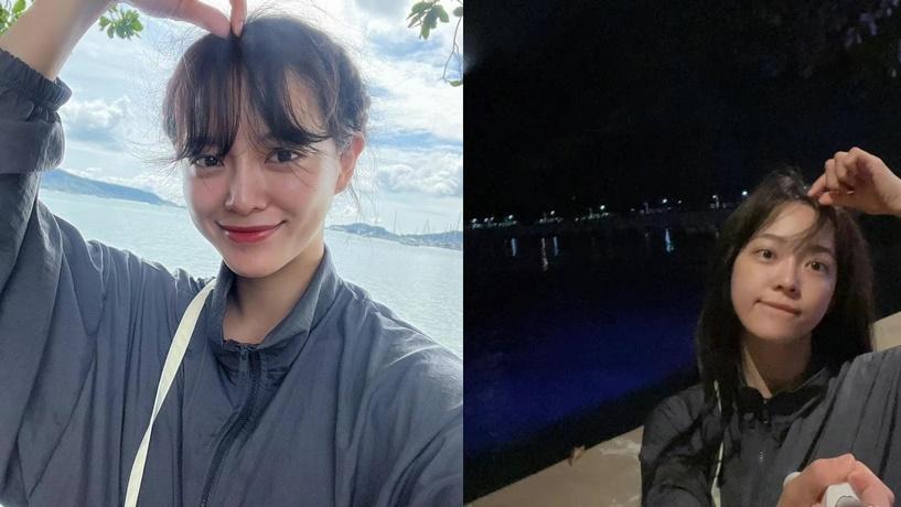 金世正|《社内相亲》金世正海边度假，火辣照卿卿我我的表情