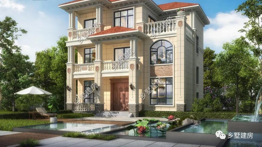 分享8款红屋顶欧式别墅，青山绿水间，享受自在生活