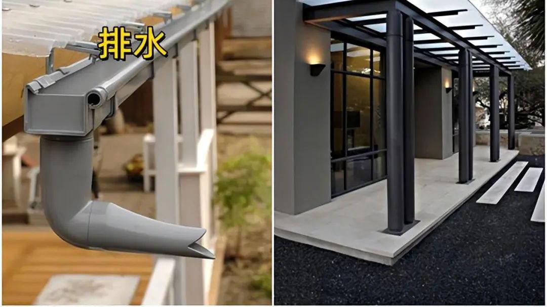家里买个挡雨板，不挡风还积水，真是后悔，还是邻居家弧形板好用