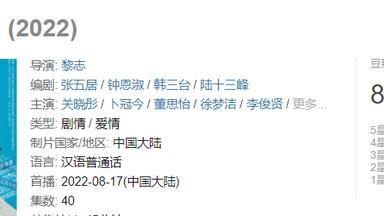 豆瓣|《二十不惑2》豆瓣开分8.1当谈恋爱不再是主题，口碑就上去了