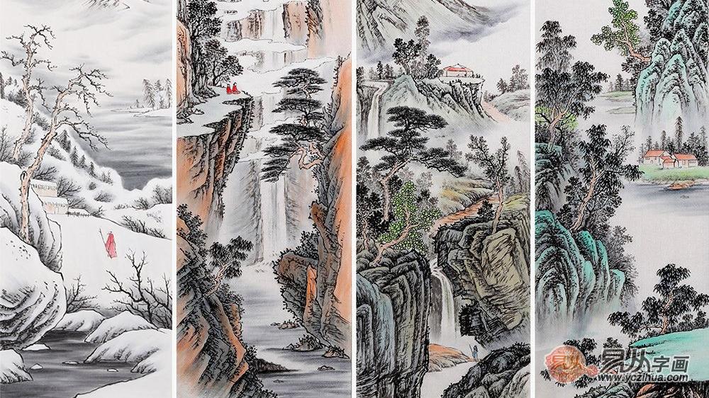 关于中式风格挂画搭配，一幅中式的山水画，让家大放异彩