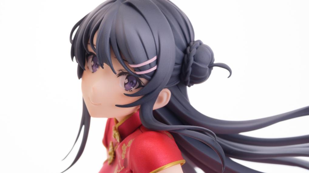 手办|兔女郎学姐樱岛麻衣旗袍手办样品 少了灵魂级的袜子也不影响骗氪