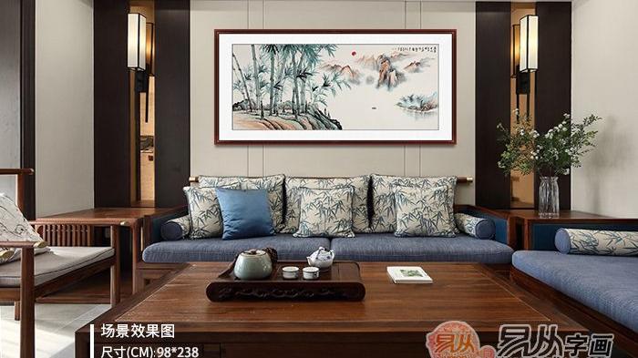 活跃整体氛围感，客厅背景墙装饰画这样选，久居不厌