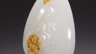 文殊菩萨|旧藏·和田玉籽料文殊菩萨原石雕