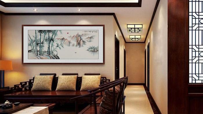 墙壁装饰画 书房挂画怎么选 山水画让室内充满书香气