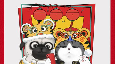 OPPO|吾皇、巴扎黑欢乐入驻OPPO Enco X，个性化主题弹窗年味儿十足