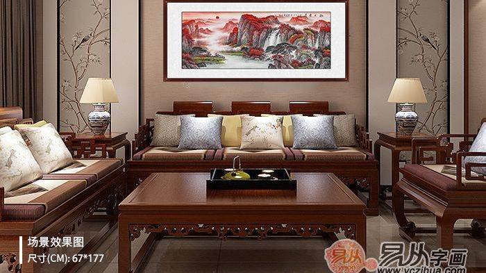 家居挂画怎么选？ 怦然心动的山水画 挂在客厅真不错