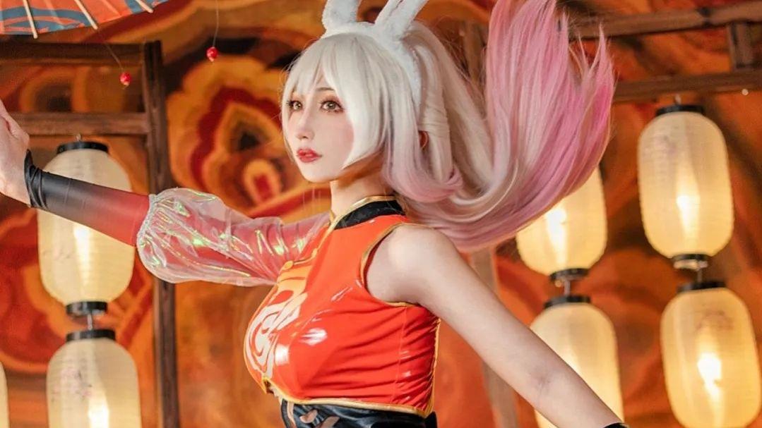 公孙离|cos：王者荣耀?公孙离国风少女cos正片@春日桃