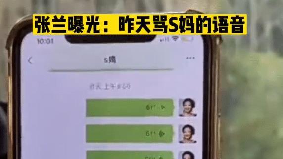 张兰|张兰曝光骂S妈的语音，完整版