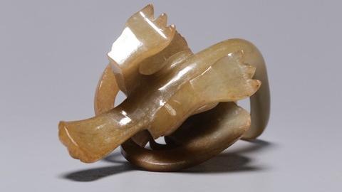 翡翠|和田玉玄鸟摆件