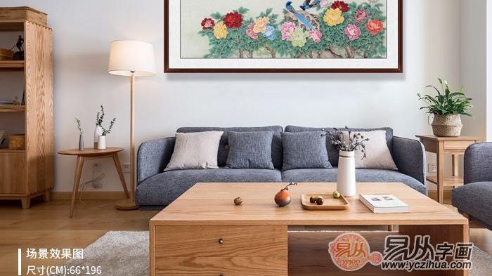 家装壁画 花鸟画清新又靓丽 挂在家中品位十足