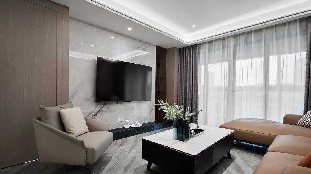 122方现代风三居室，这空间感真真是极好！