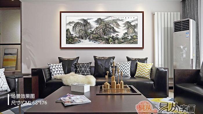 沙发背景墙画怎么选，这样选，让家犹如返璞归真的世外桃源