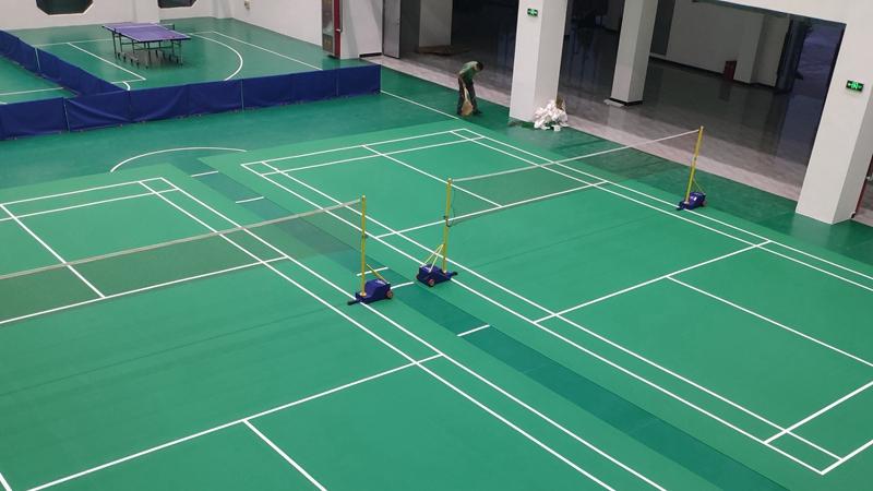 羽毛球PVC地胶打造运动空间地面铺设方案