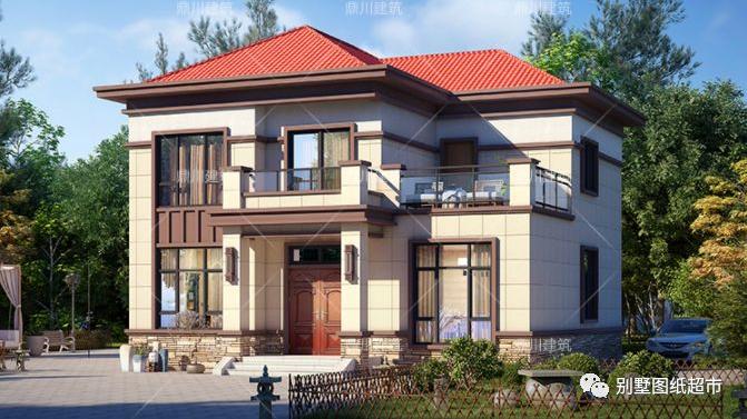 5套农村别墅图纸，颜值一套比一套惊艳，经济又实用的户型