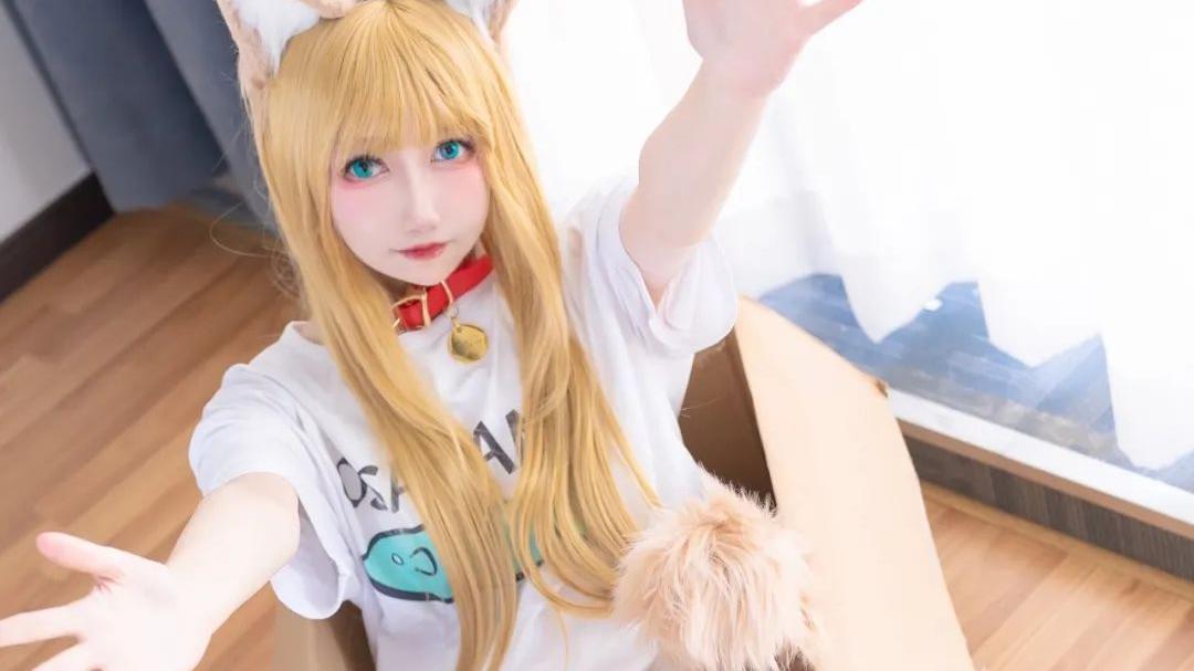 |cos：40原家的猫娘黄豆粉cos正片@小梦瑶