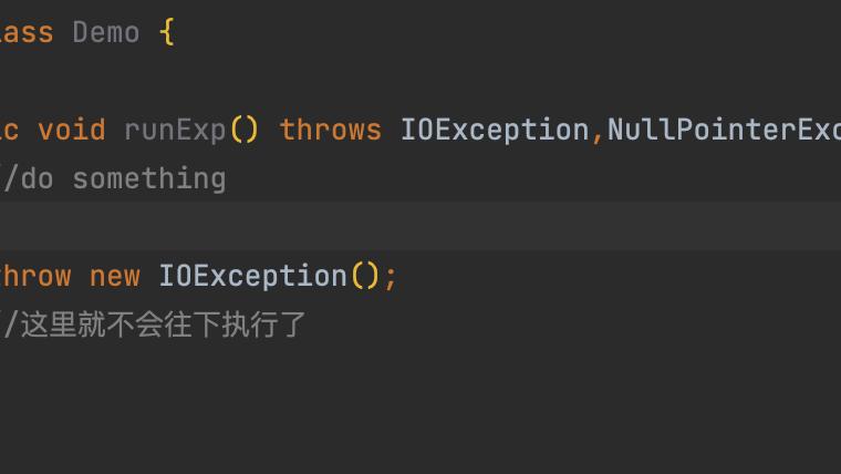 |throw 和 throws 有什么区别？