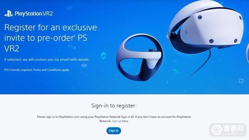 锐龙|索尼开启PS VR2预购渠道，预计明年2月下旬发货