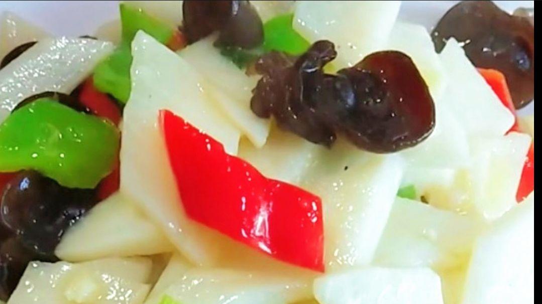 爱心|山药炒木耳的家常做法，清爽解腻，清淡又营养
