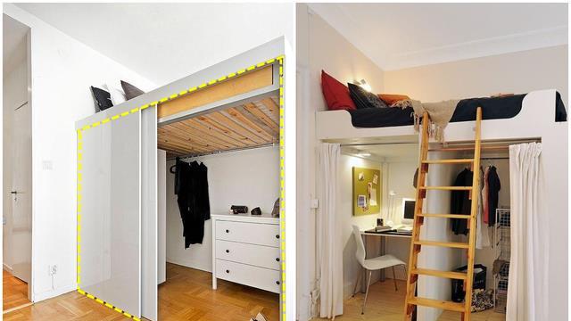 我承认小卧室也能拥有衣帽间，学会这4招，下次再装修一定用得上