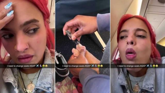 女子搭机遇隔壁客乘客剪脚指甲乱扔，百万网友直呼“恶心”