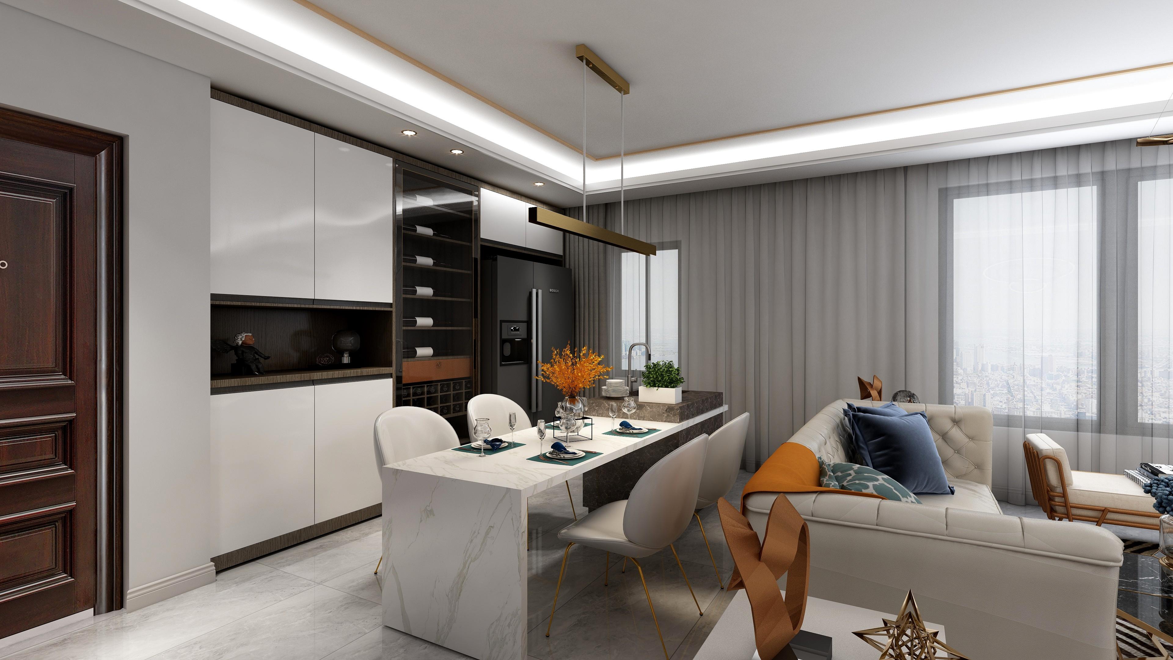 140平轻奢风化户型以缺点为优点，不浪费空间发挥最大使用价值