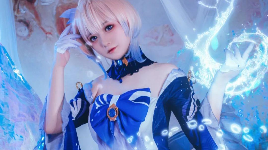 acgn漫评|cos：原神珊瑚宫心海cos正片@梦璃