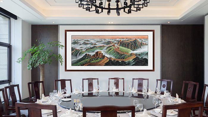 |办公室如何装饰？ 李国胜最新山水作品 装饰品味挂画